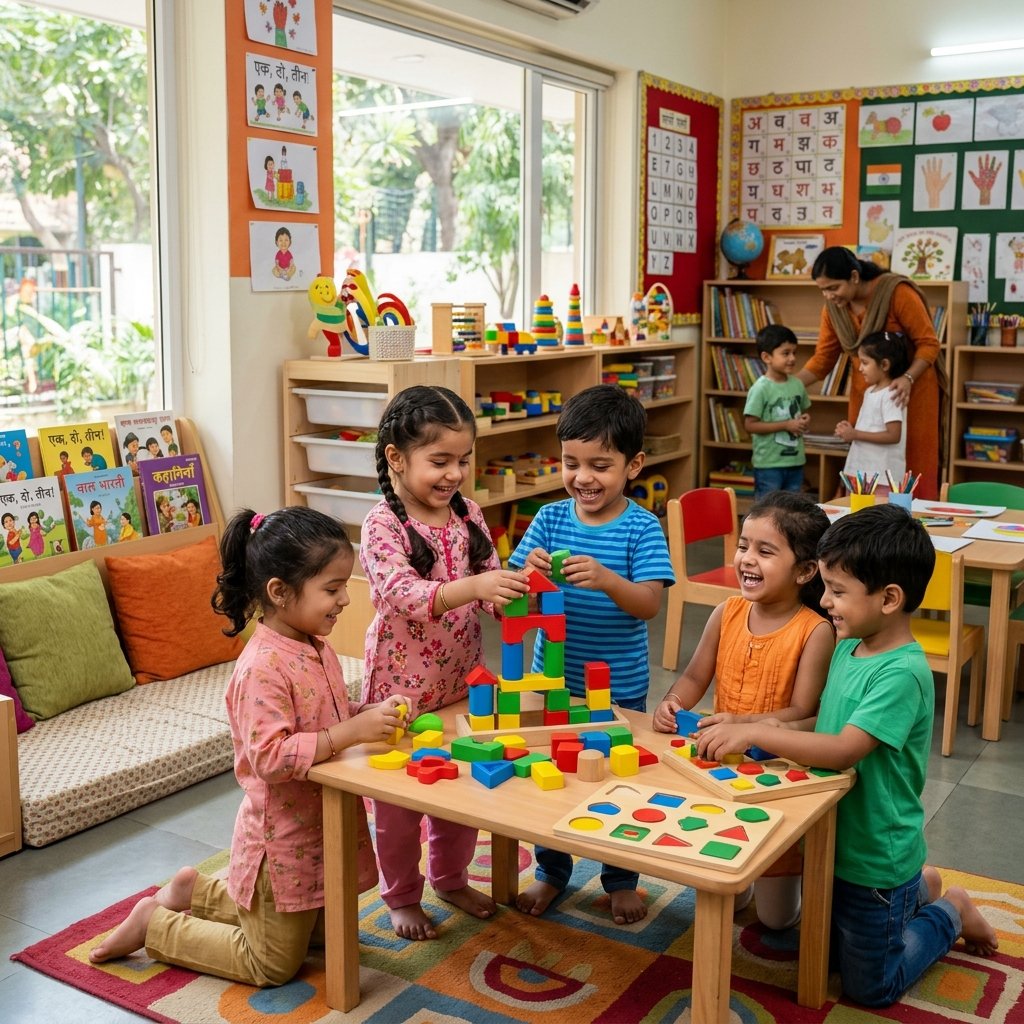 Sacred Hearts Academy Playschool Children Learning